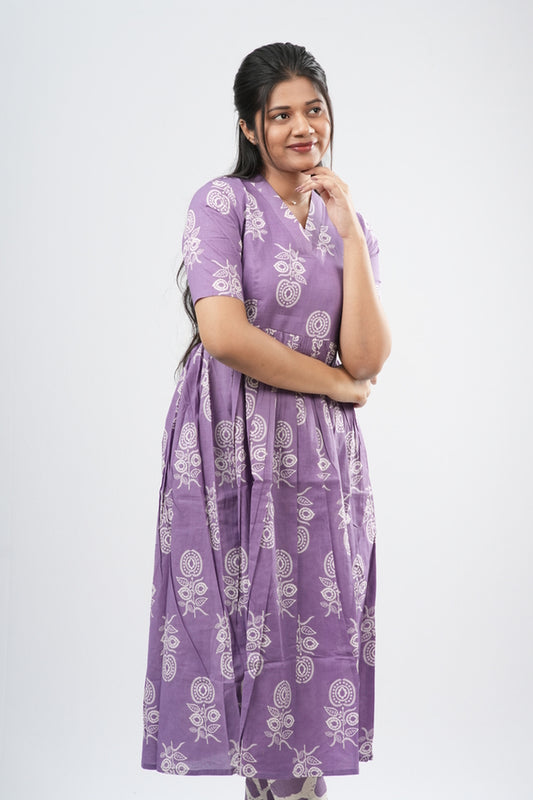Lavender & White Mandala Cotton Co-ord Set
