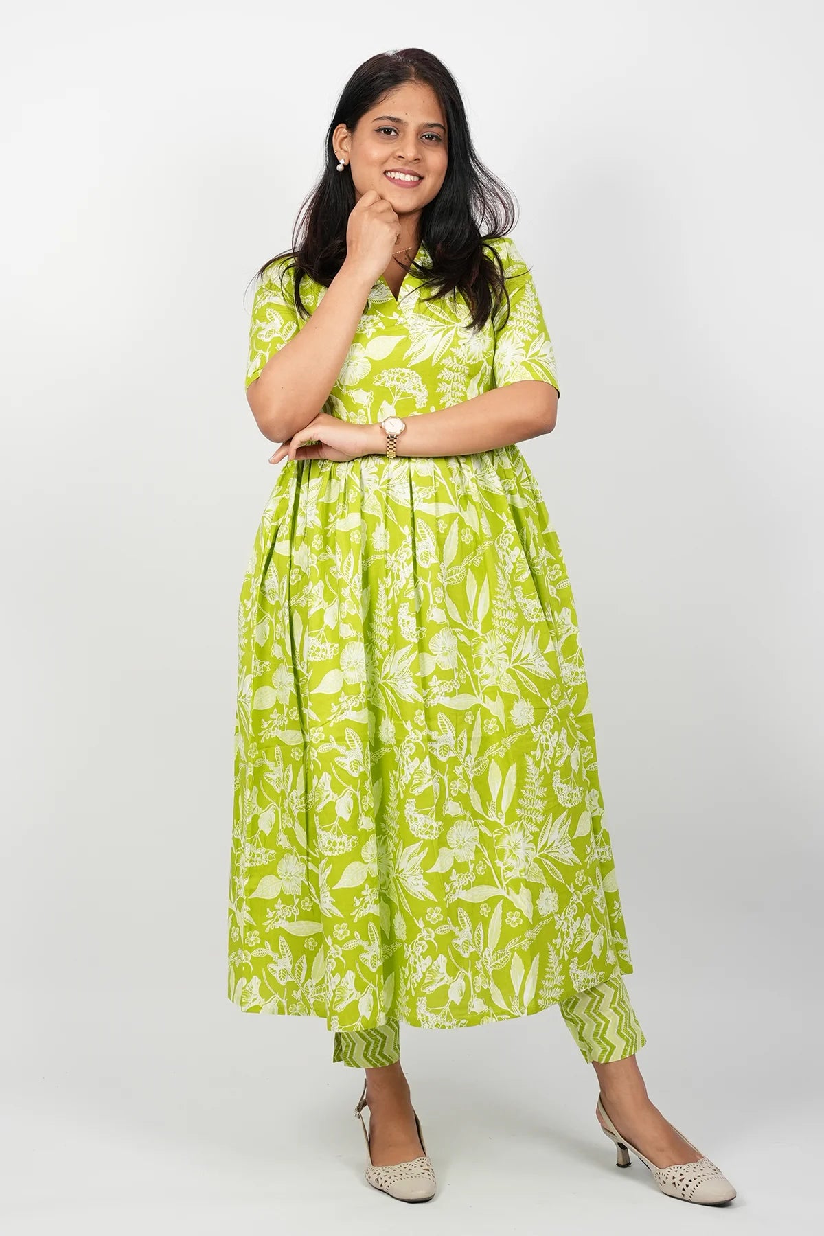 Green Cotton Co-Ord Set