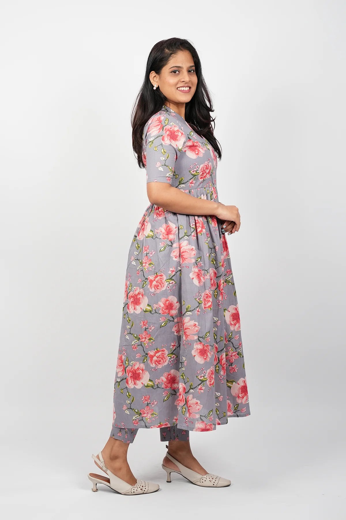 Grey Cotton Co-Ord Set