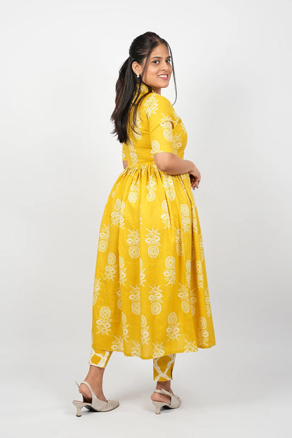 Mustard Cotton Co-Ord Set