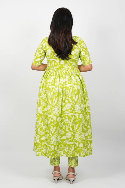 Green Cotton Co-Ord Set