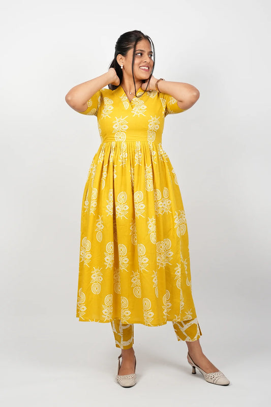 Mustard Cotton Co-Ord Set