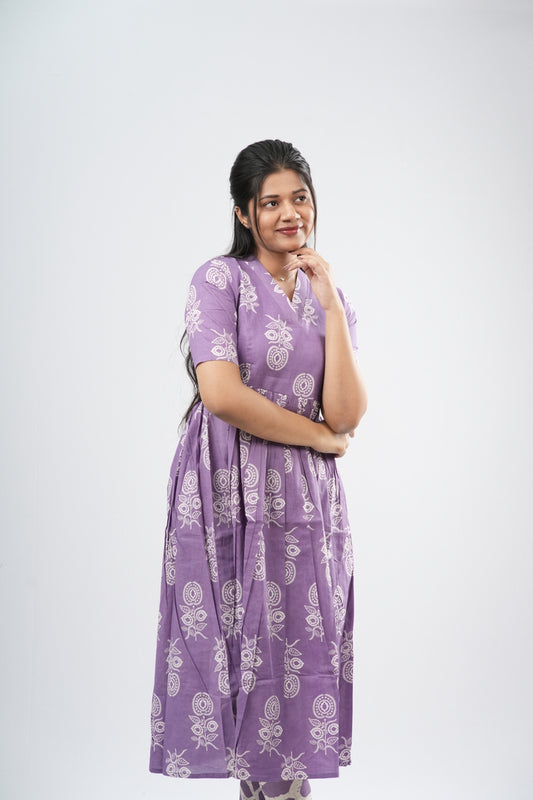 Lavender & White Mandala Cotton Co-ord Set