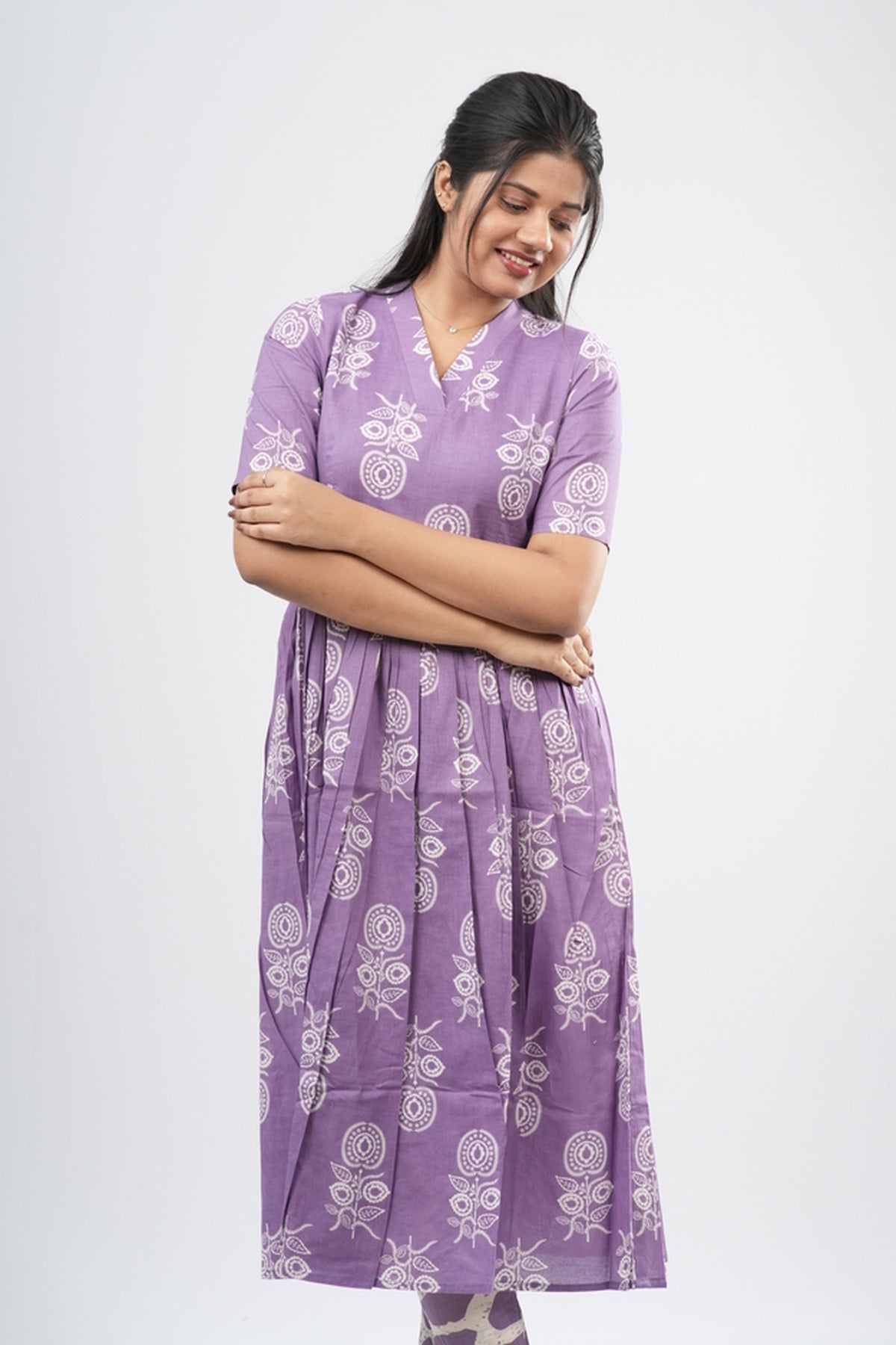 Lavender & White Mandala Cotton Co-ord Set