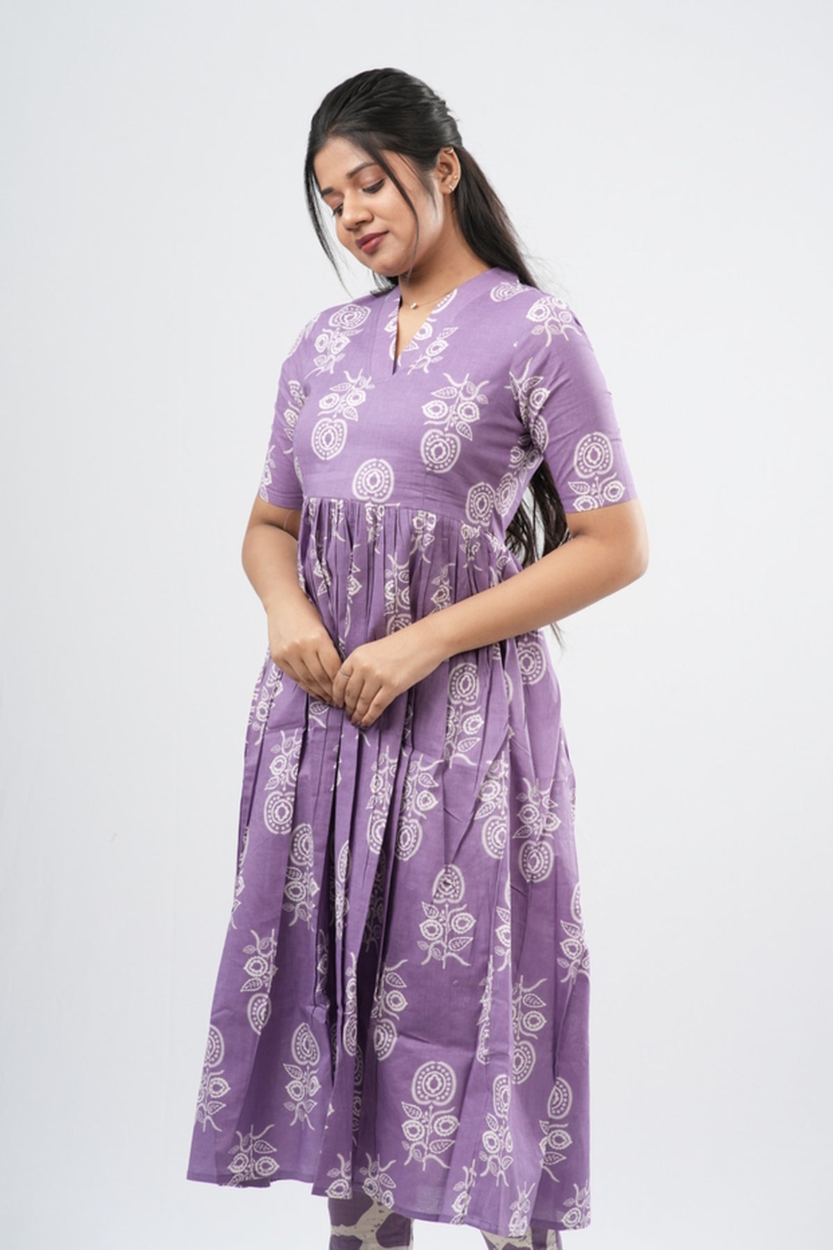 Lavender & White Mandala Cotton Co-ord Set