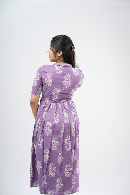 Lavender & White Mandala Cotton Co-ord Set