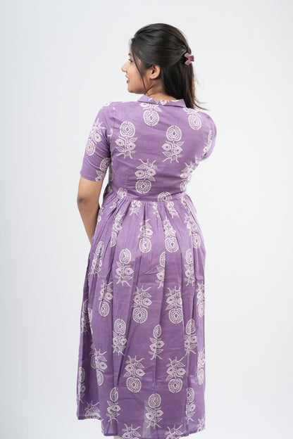 Lavender & White Mandala Cotton Co-ord Set